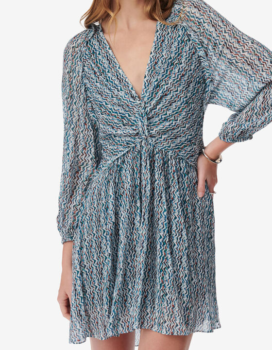 GRAPHIC PRINT SHORT DRESS