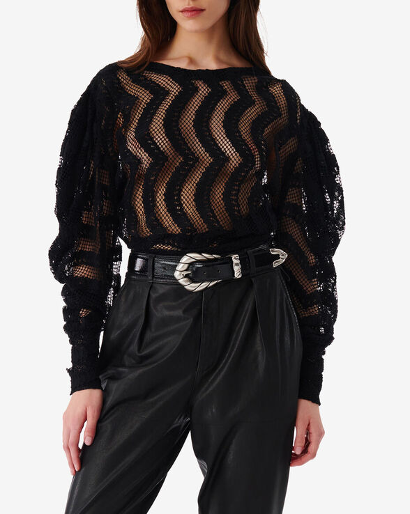 EDOUARD PATTERNED LACE TOP