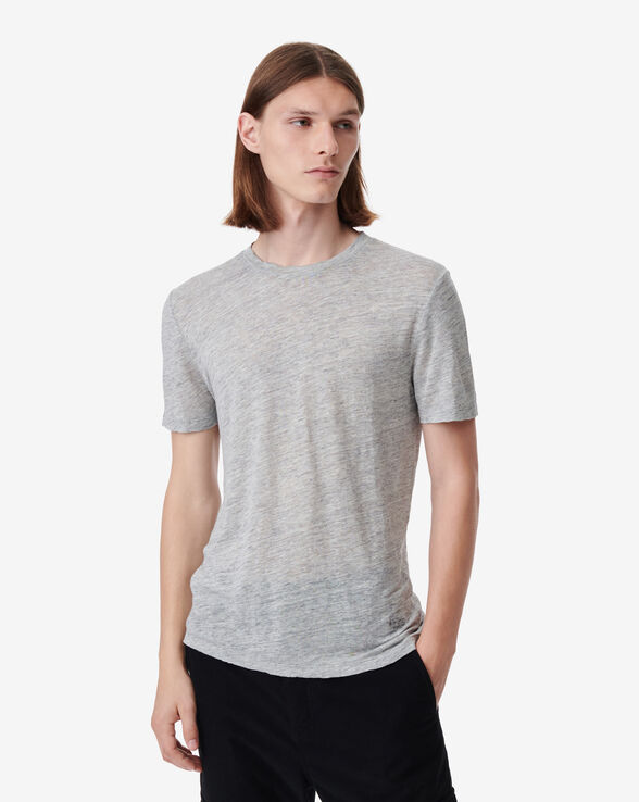 SERGIO ROUND NECK LINEN T-SHIRT