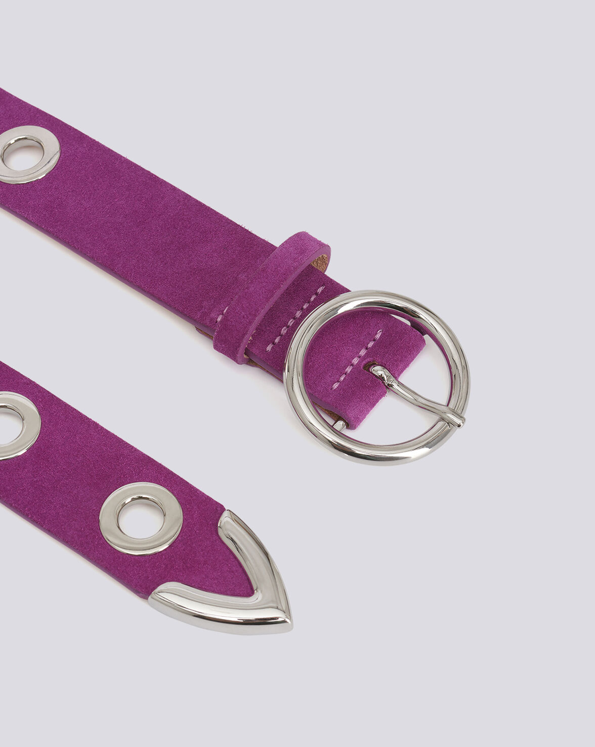 BECKA SUEDE GROMMET BELT image number null