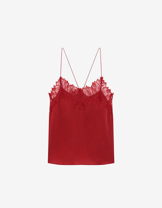SILK AND LACE CAMISOLE