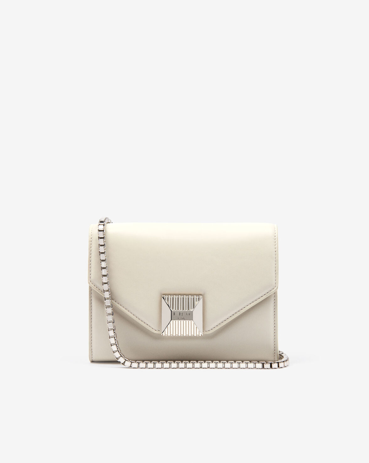 Iro Horuphone Leather Chain Bag In Cream