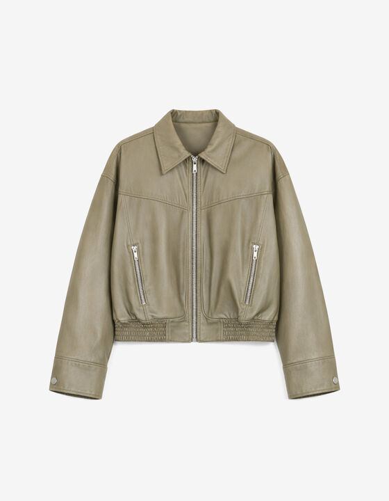 OVERSIZED LEATHER JACKET