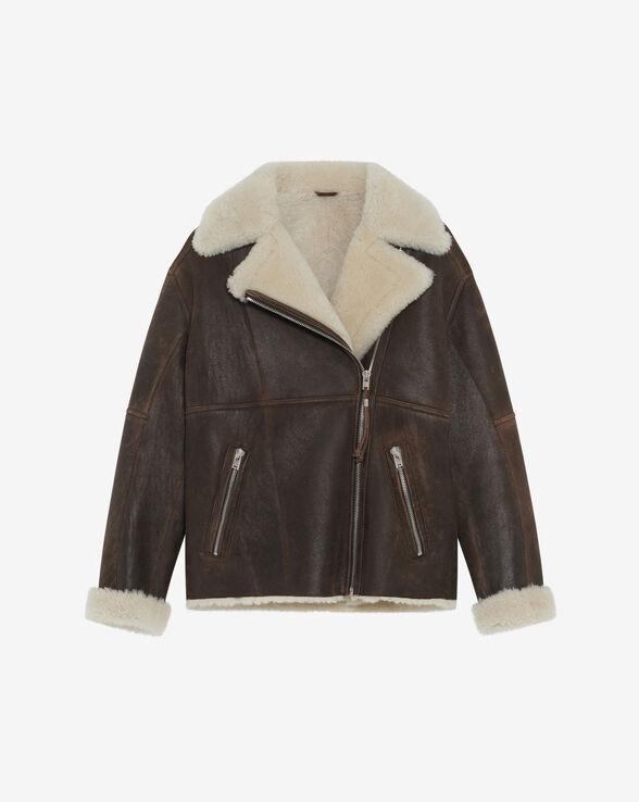 BLOUSON PEAU LAINÉE VICOE