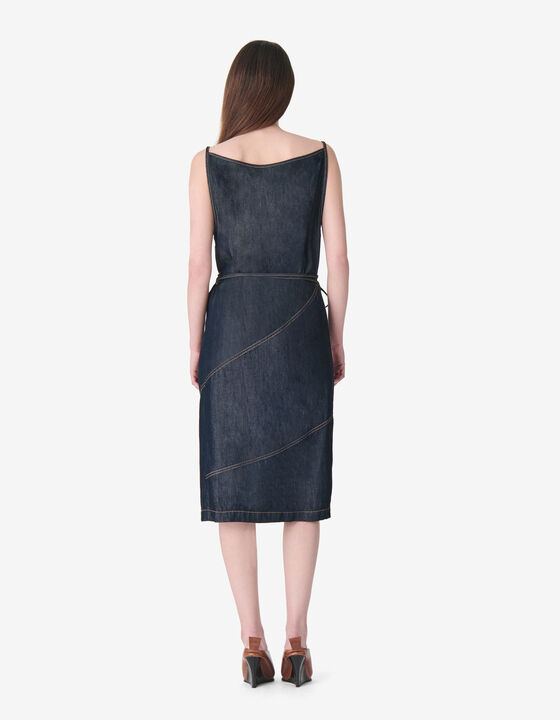 DENIM WRAP DRESS
