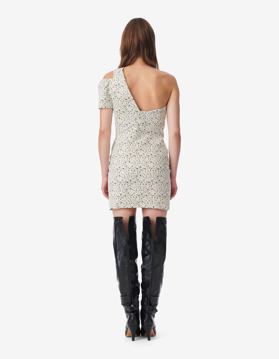 ASYMMETRICAL JAQUARD DRESS