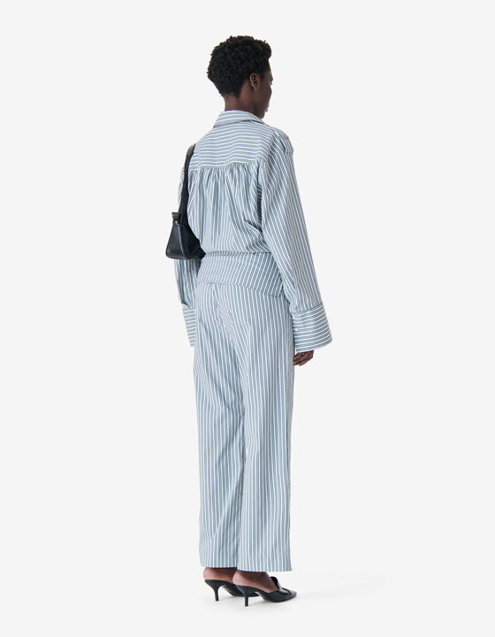 ASYMMETRICAL STRIPED SHIRT