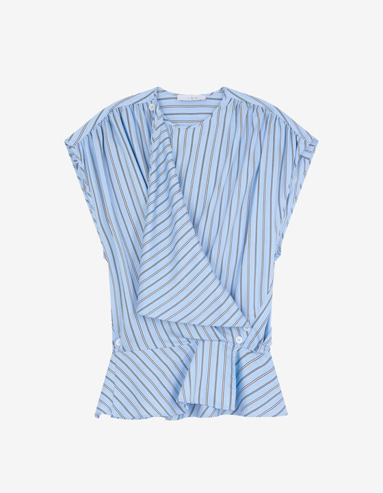 ASYMMETRICAL STRIPED TOP