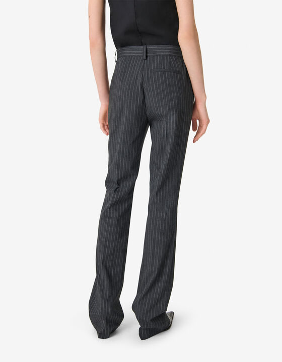 STRAIGHT-LEG STRIPED PANTS