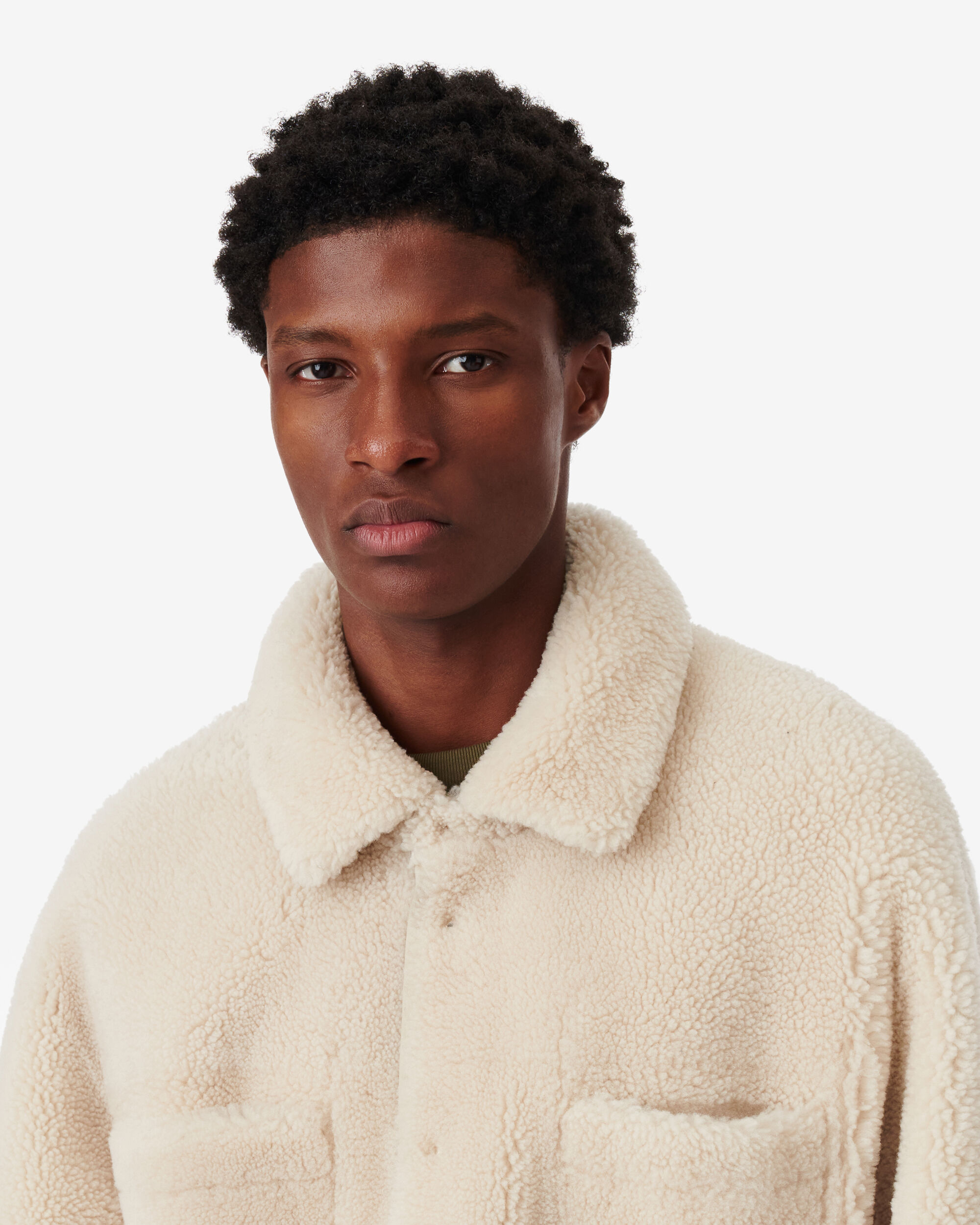 IRO FALL WINTER 23 COLLECTION JANAEL SHEARLING JACKET