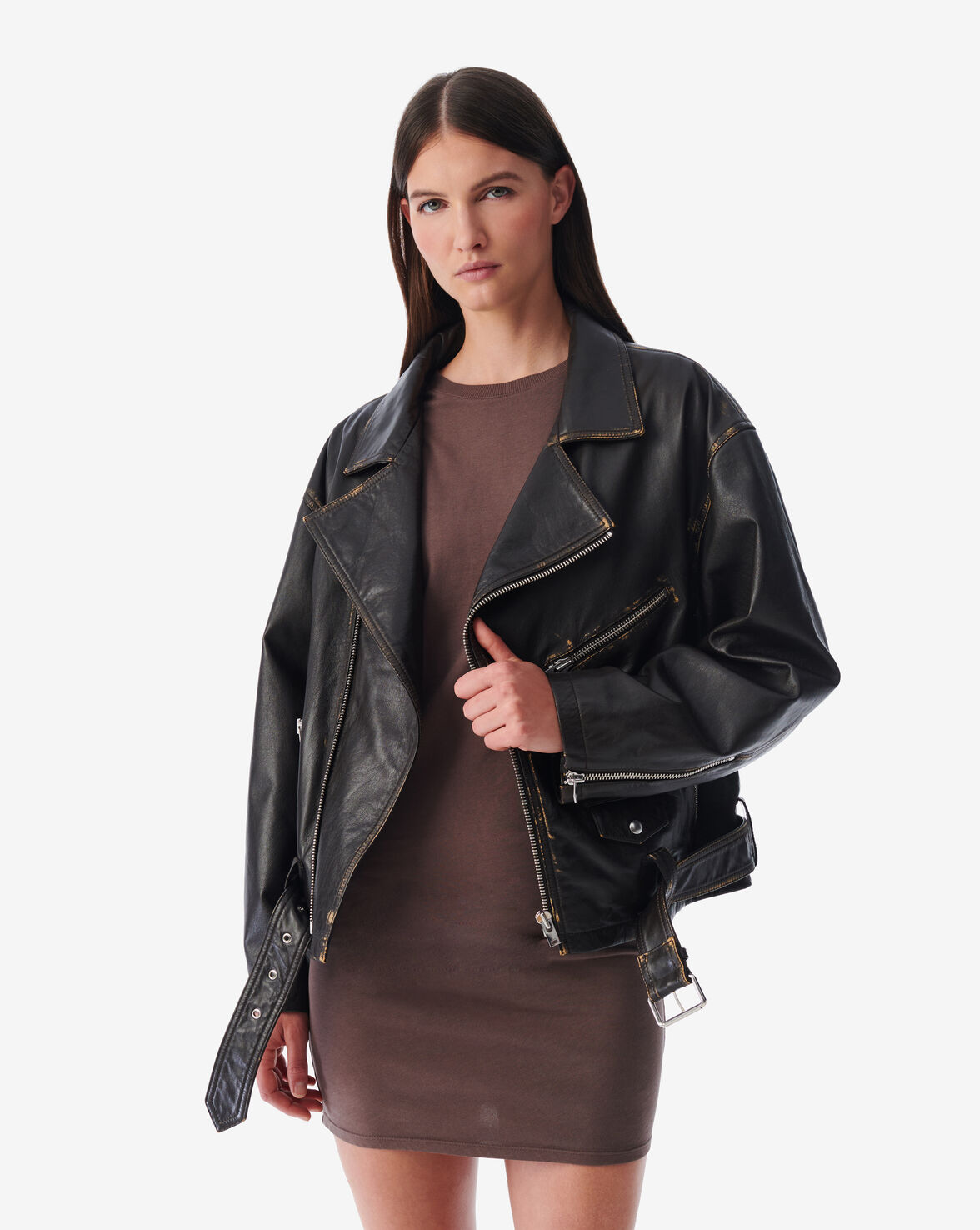 IRO SPRING SUMMER 24 COLLECTION | LEATHER JACKET DYLAN