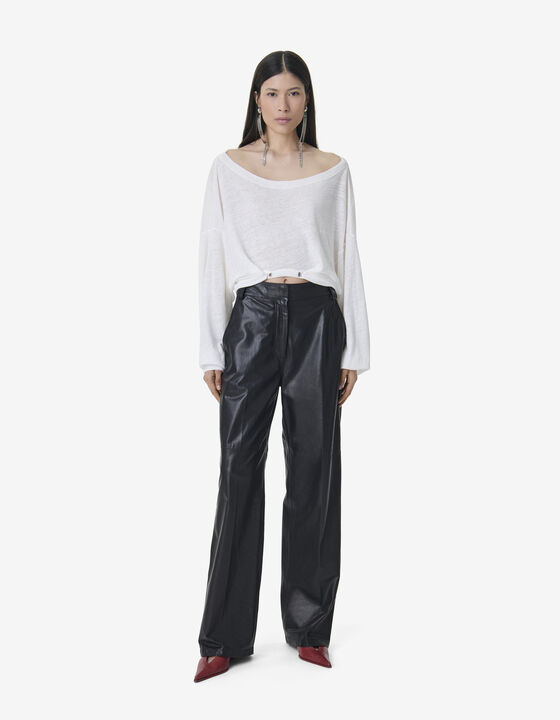 LONG-SLEEVED LINEN T-SHIRT
