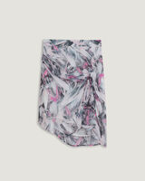PASCOT ABSTRACT PRINTED SILK SKIRT  image number null