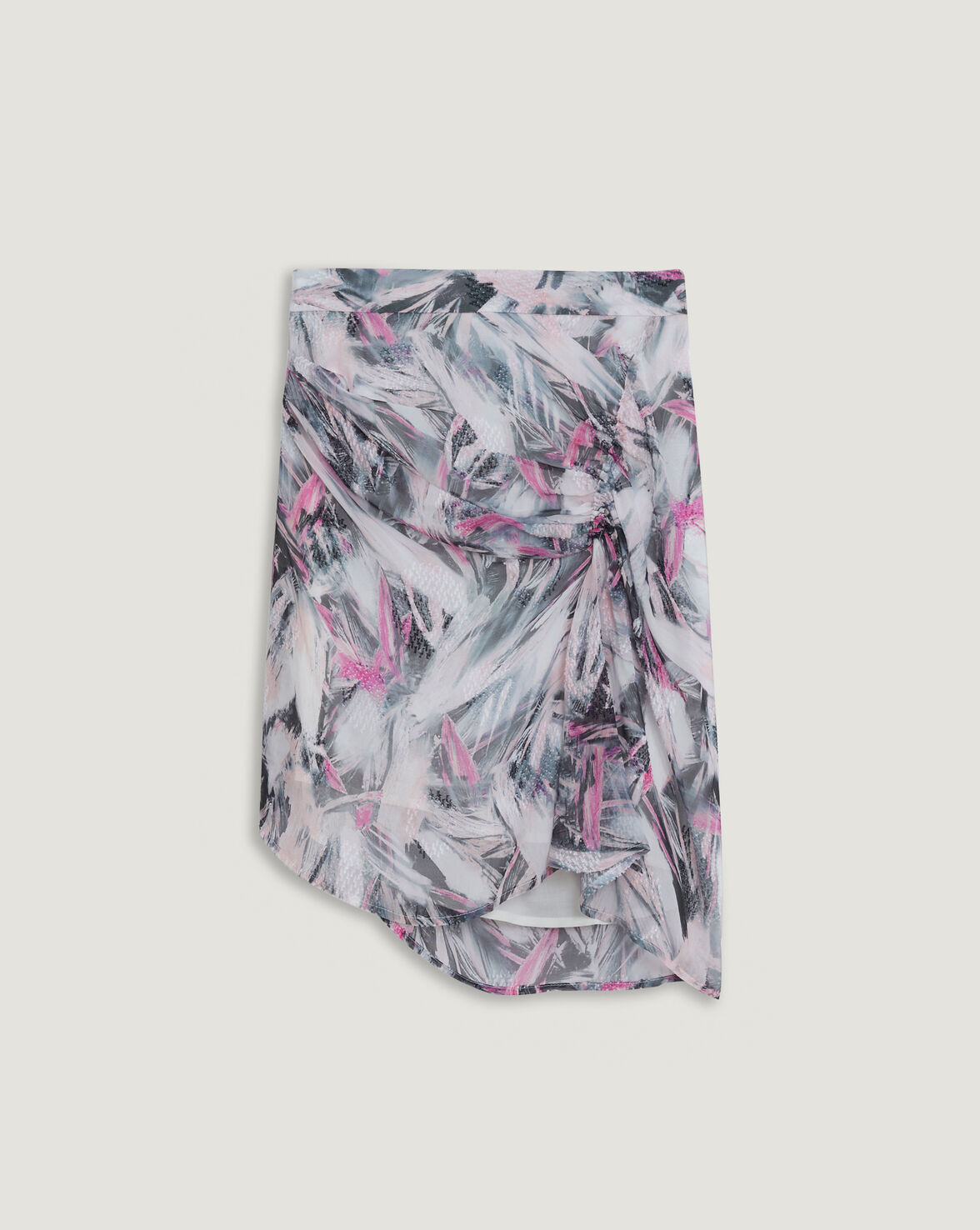 PASCOT ABSTRACT PRINTED SILK SKIRT image number null
