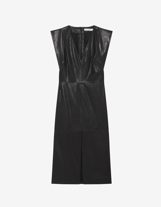 MIDI LAMBSKIN DRESS