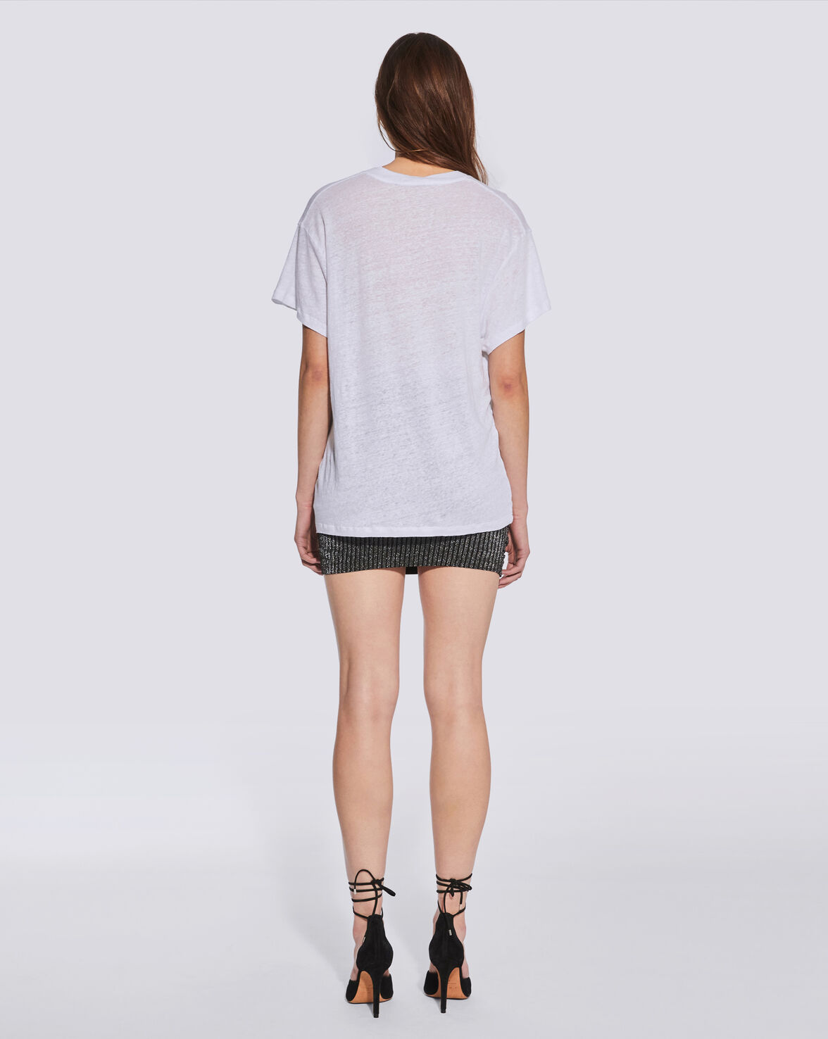 HELOISE SHORT SLEEVE V NECK T SHIRT image number null