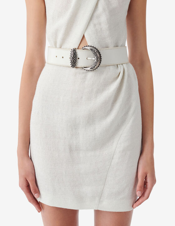 WIDE LEATHER BELT