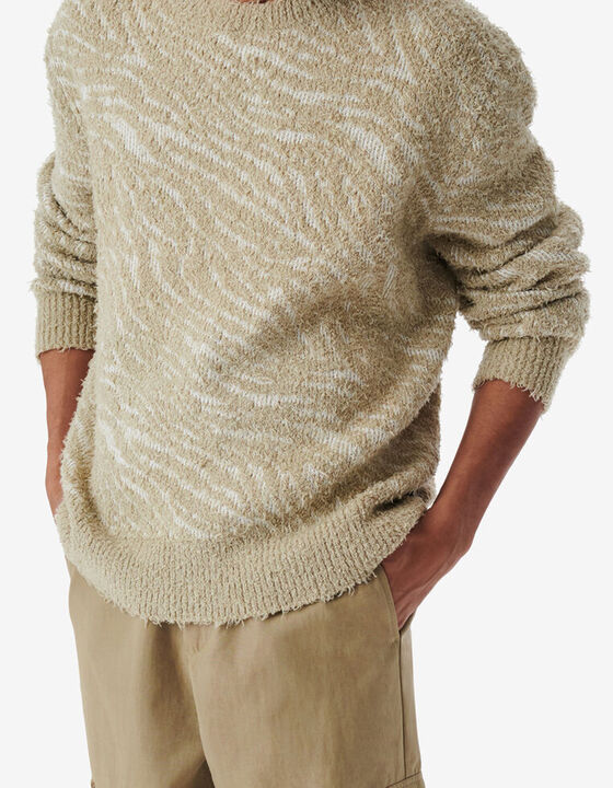 ZEBRA JACQUARD SWEATER