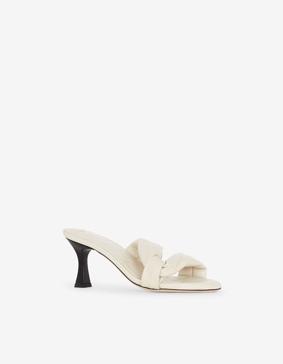 MULES &Agrave; TALONS EN CUIR