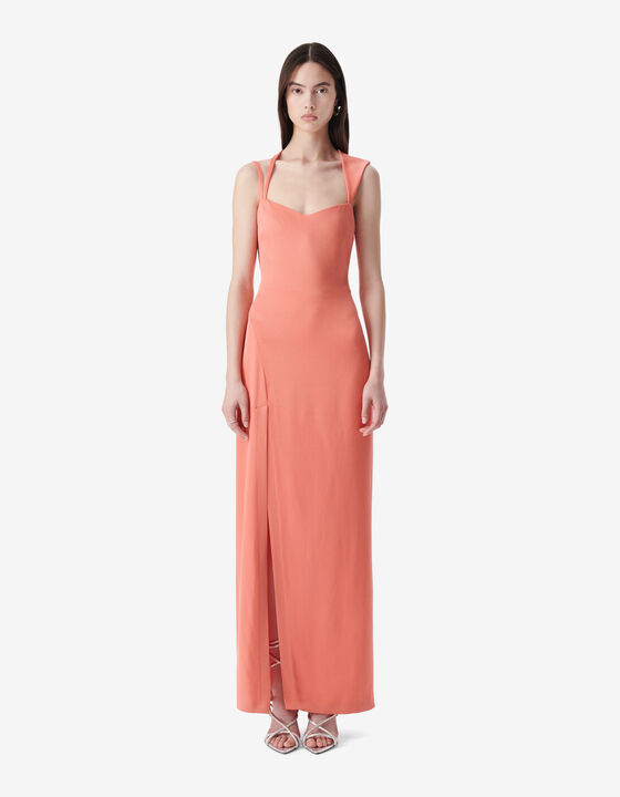 ROBE LONGUE ASYMÉTRIQUE