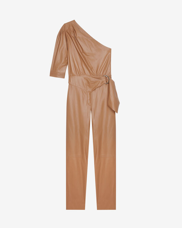 JUNA LEATHER JUMPSUIT