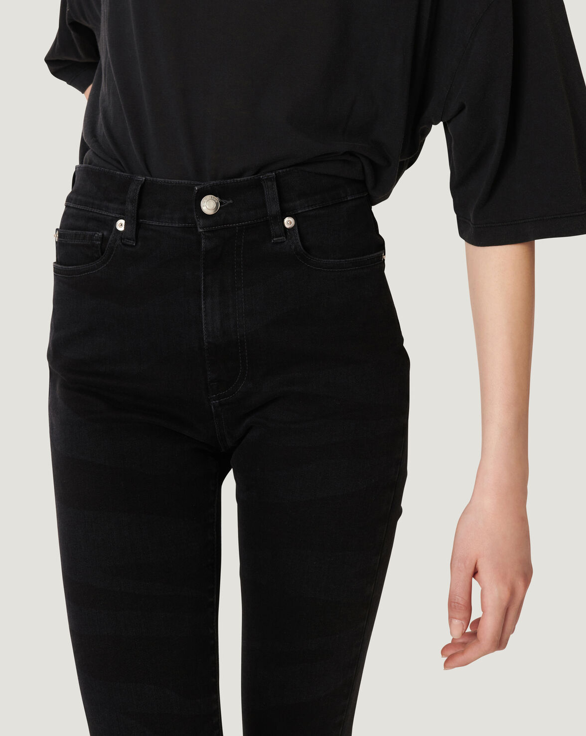 BRISSAME ZEBRA SKINNY JEANS image number null