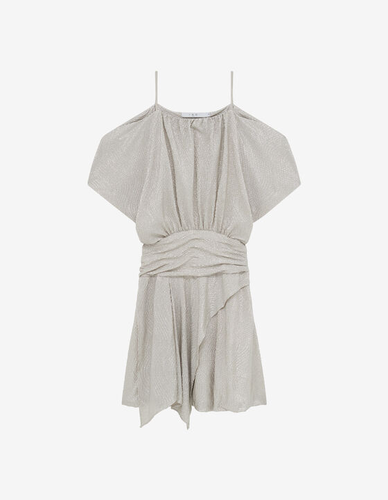 JERSEY LUREX MINI DRESS