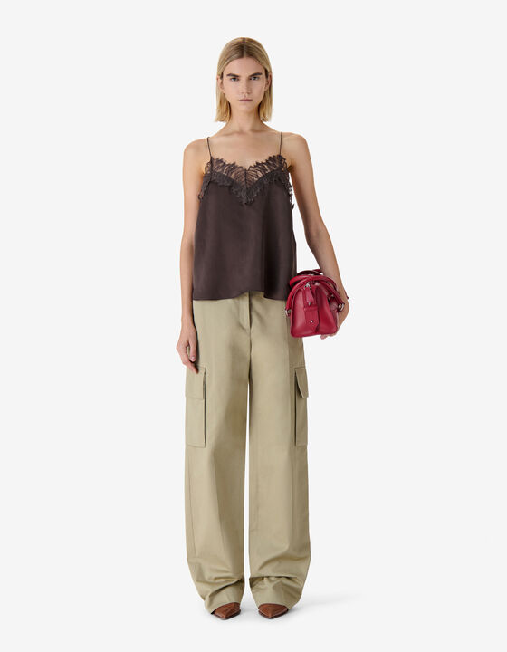 SILK AND LACE CAMISOLE