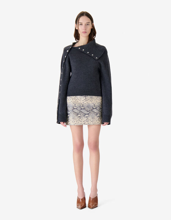 ASYMMETRICAL WOOL SWEATER