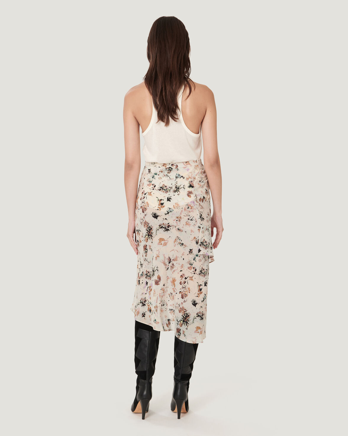 AMELY SCOOP NECK THIN STRAP TANK TOP image number null