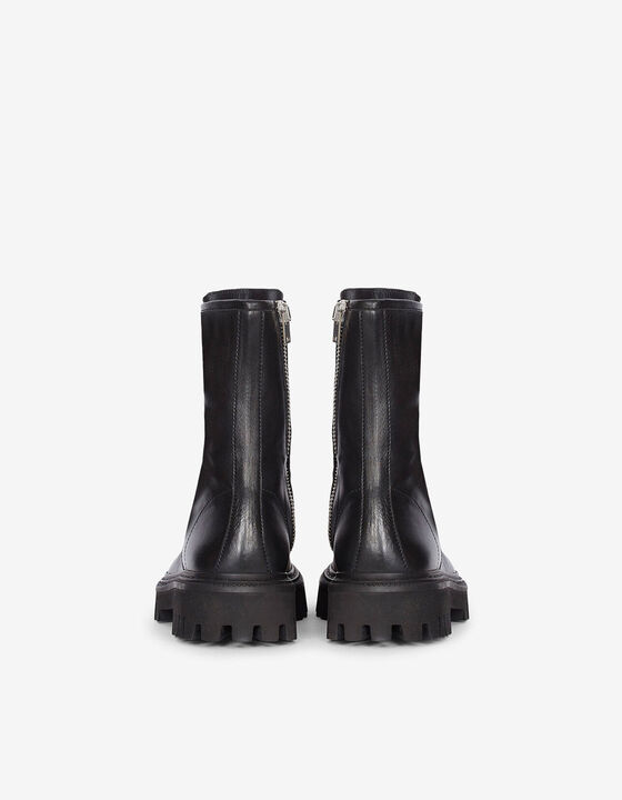 KOSMIC LACE-UP LEATHER BOOTS