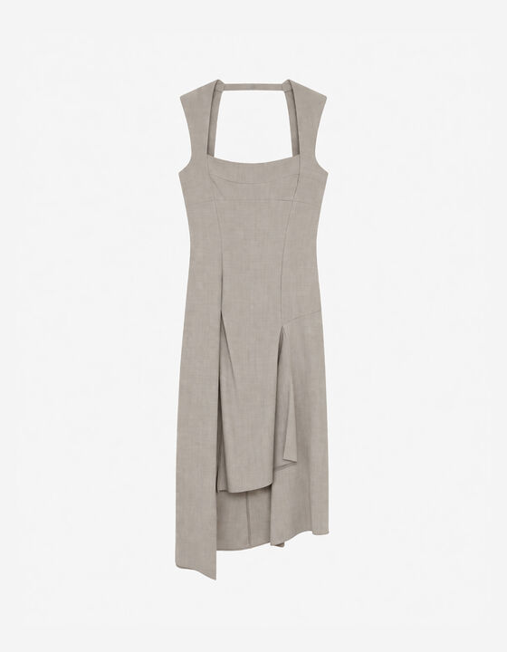 ASYMMETRICAL MIDI DRESS
