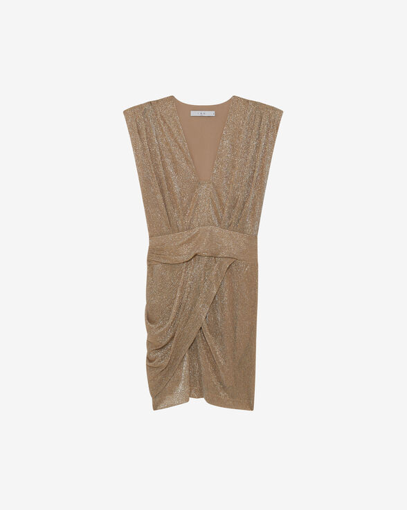 ROBE COURTE DRAPÉE COL V NIARA