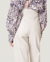 BISHO TAILORED HIGH WAIST LEATHER TROUSERS image number null