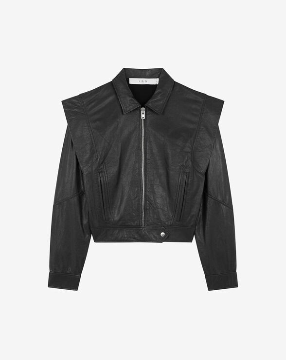 VESTE STUCTURÉE EN CUIR FABIA