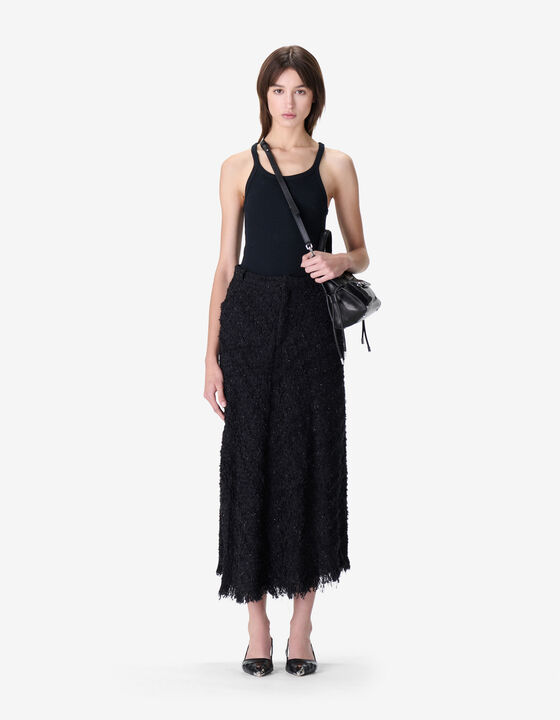 TWEED MIDI SKIRT