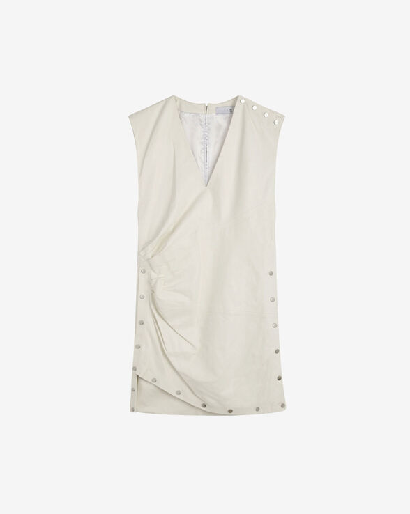 JEANE ASYMMETRICAL LEATHER DRESS
