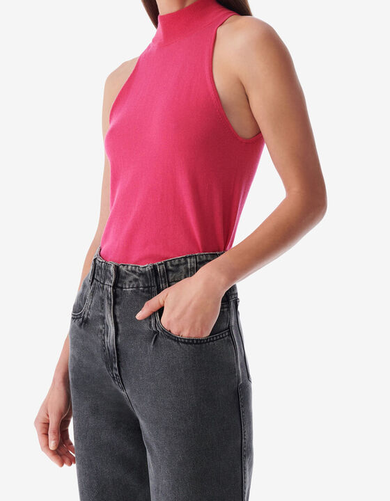 PULL SANS MANCHE COL MONTANT
