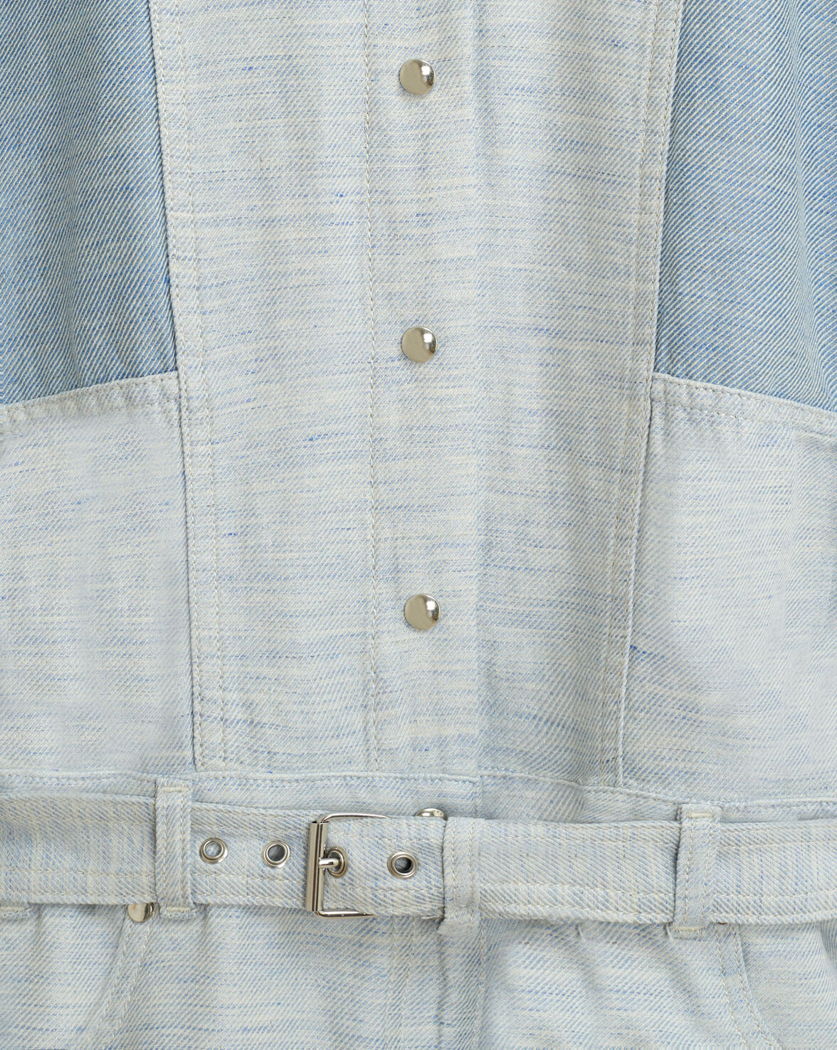 LANDEMON BICOLOUR DENIM JUMPSUIT image number null