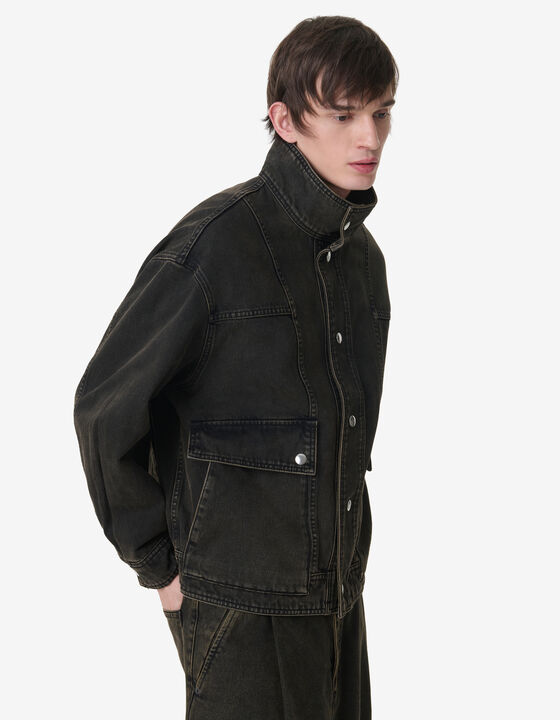 JACKET WITH STAND COLLAR