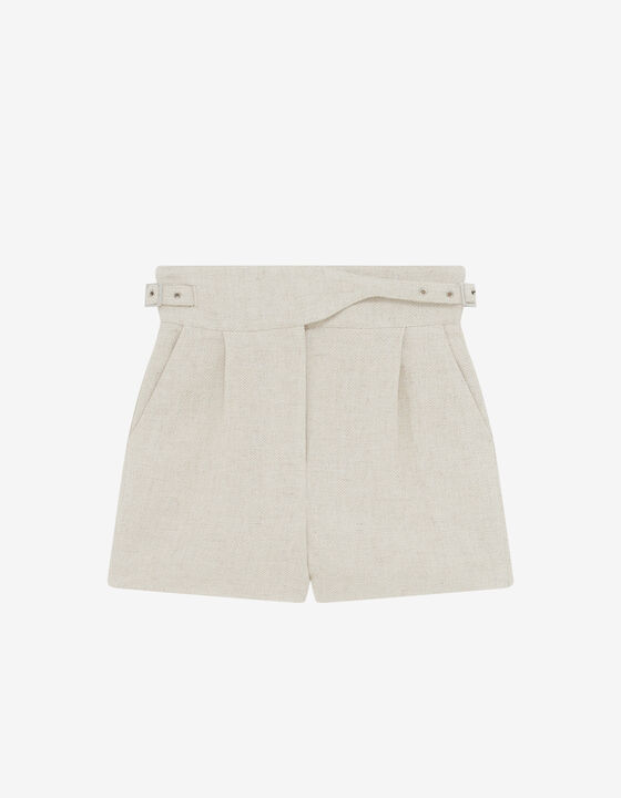 BELTED HIGH-WAISTED SHORTS