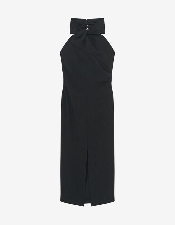 LONG DRAPED DRESS