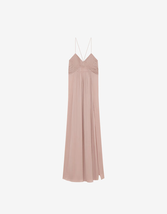 LONG STRAPLESS DRESS