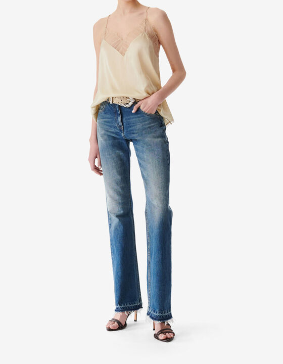 FLARED HIGH-RISE JEANS