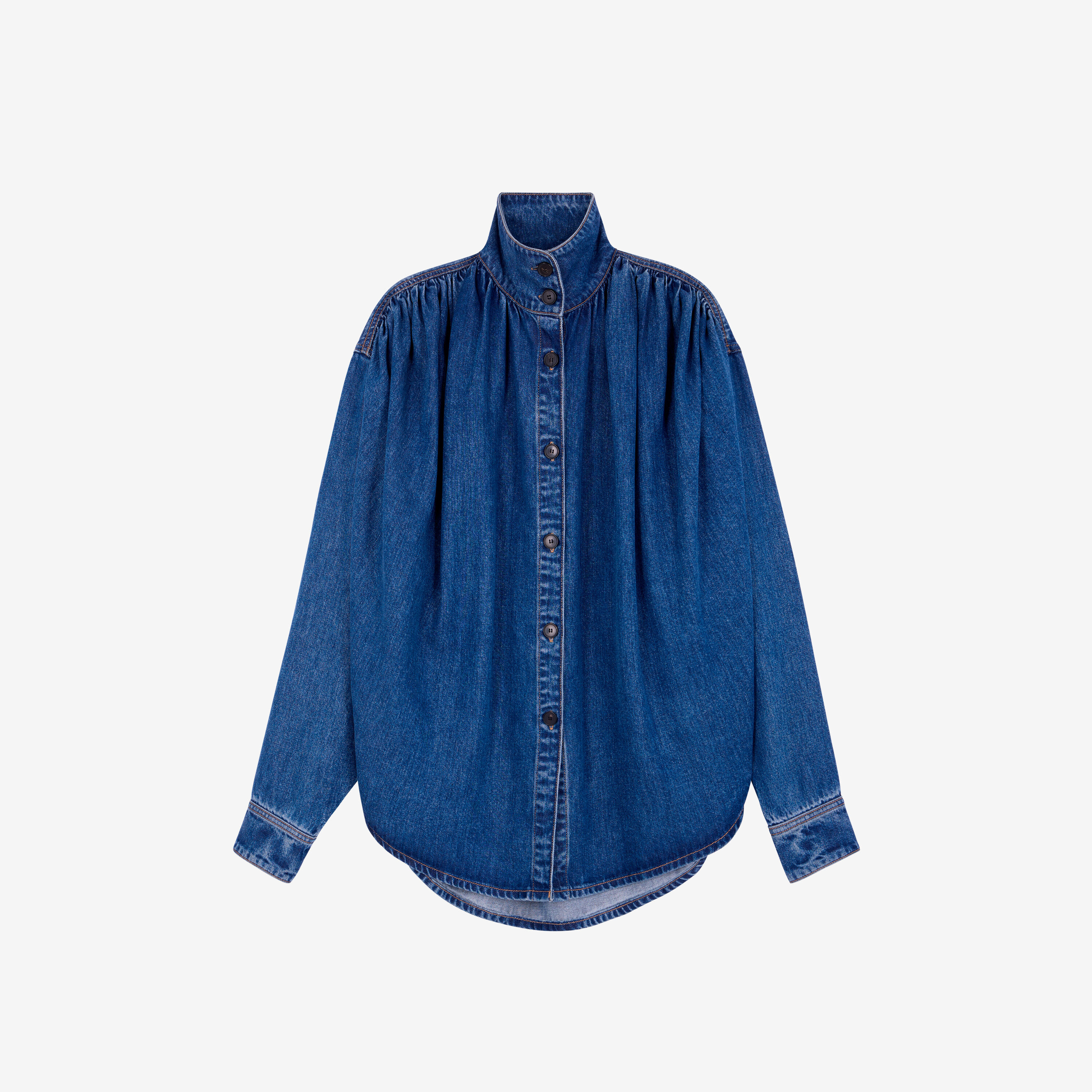 JULIE women blue tencel fluid denim shirt | IRO