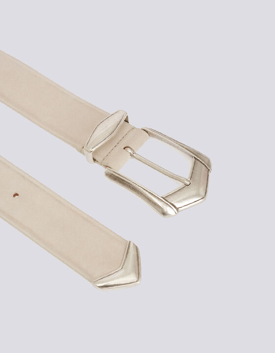 THURA WIDE SUEDE WESTERN BUCKLE BELT