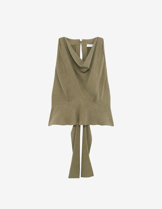 COWL-NECK TOP