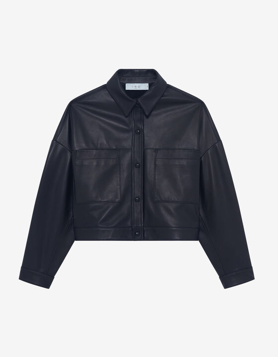 OVERSIZED LEATHER SHIRT