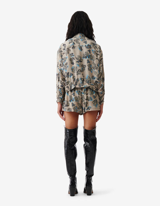 JACQUARD PRINT JACKET