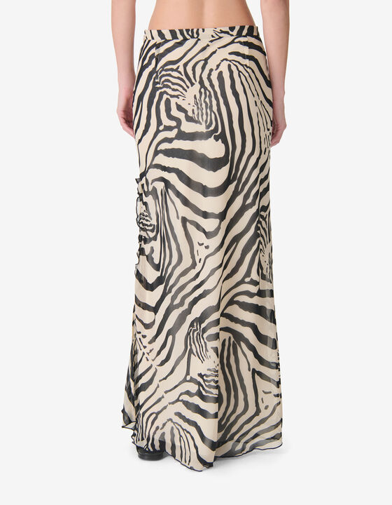 LONG PRINTED SKIRT